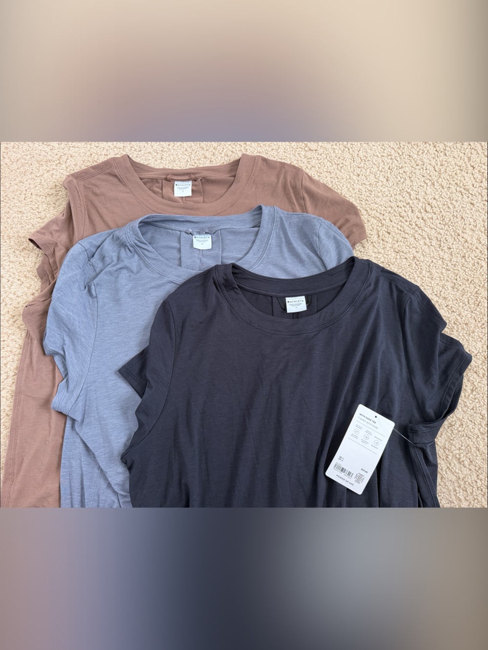 Bundle of 3 - Athleta Black Short Sleeve Crewneck Tees